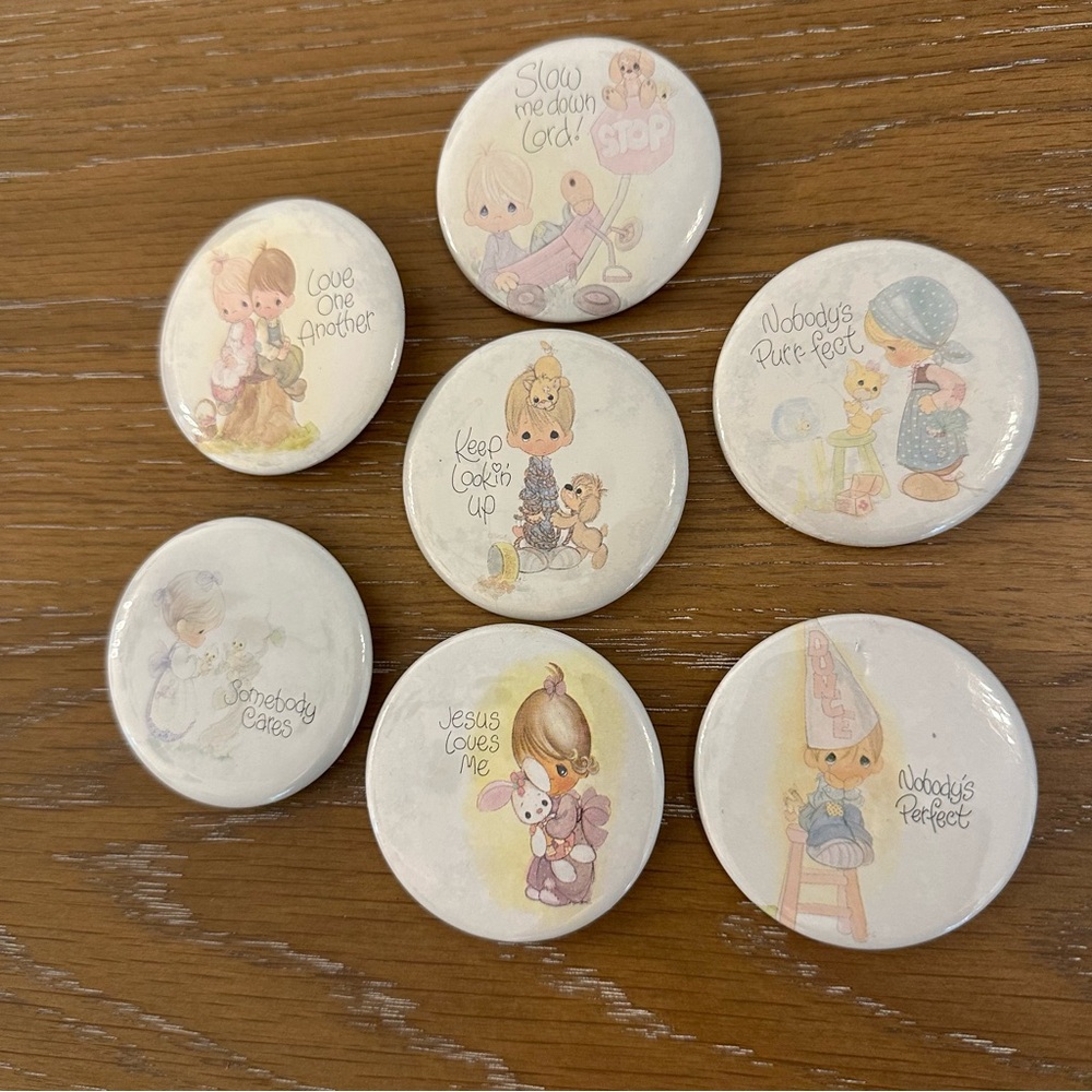 Precious Moments Button Lot Pastel Colors